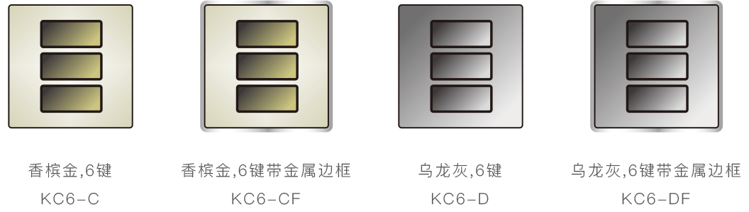 KC6 6键智能机械面板